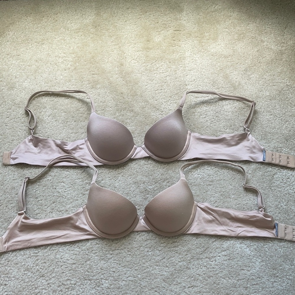 Aerie 32A Nude Sunnie Demi Bras (Bundle of 2)